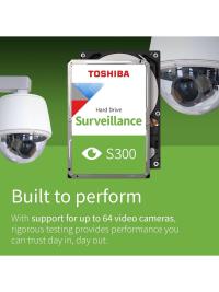 TOSHIBA 4TB 5400RPM S300 SATA3 256MB 7/24 HDWT840UZSVA Harddisk
